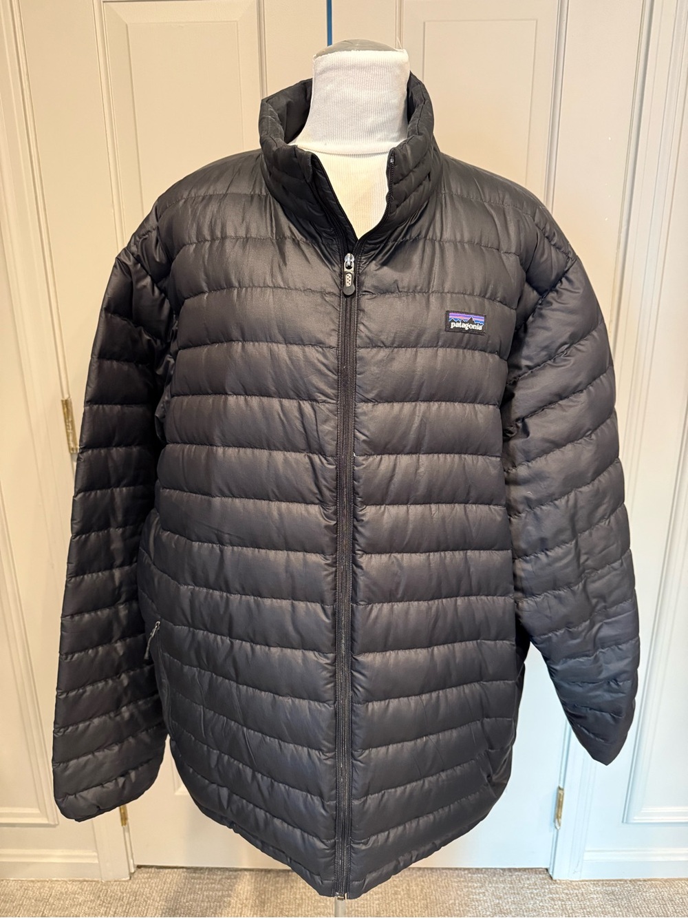 Patagonia Men’s Black Quilted Down Sweater Jacket Coat XXL